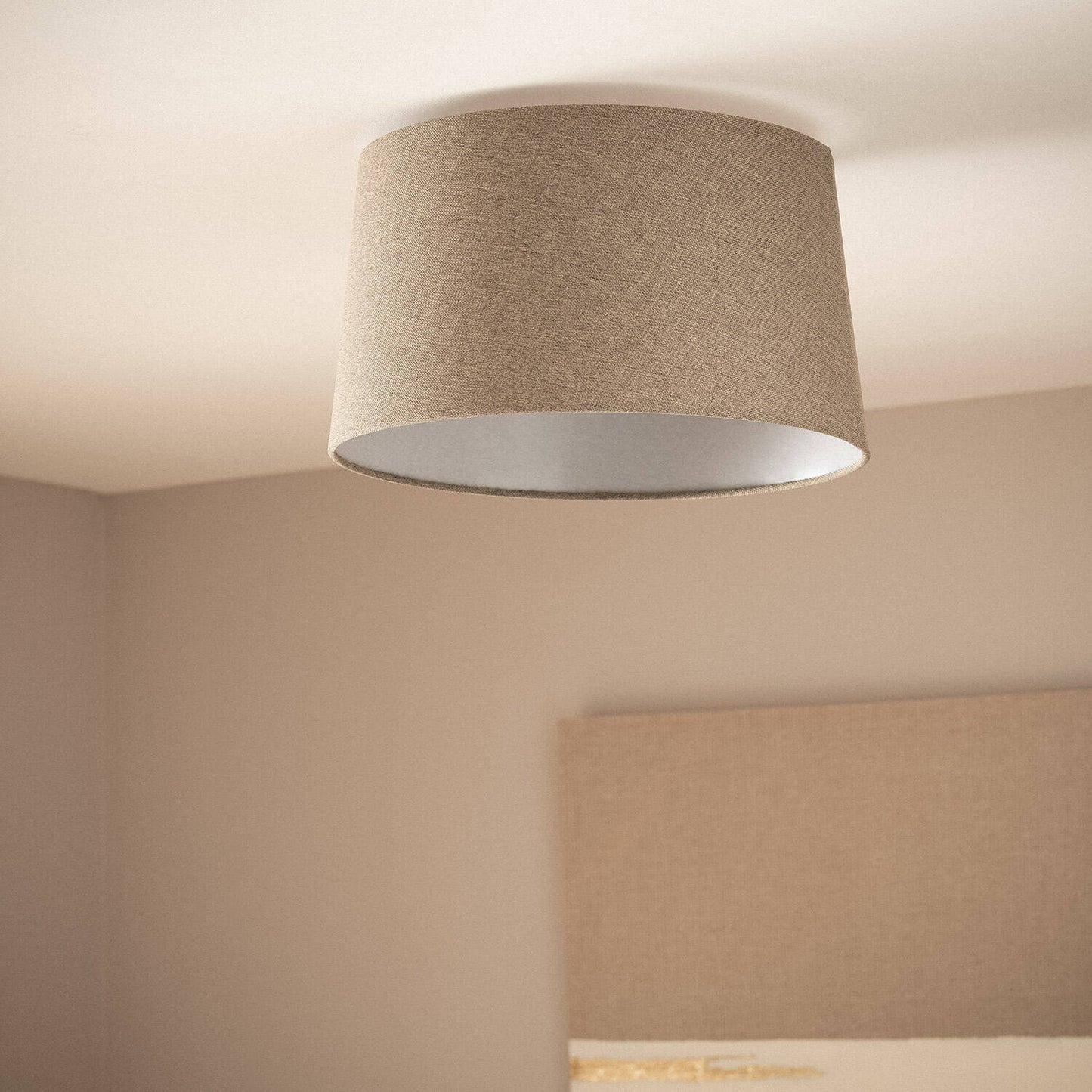 Plafonnier LED Lin Trude 40W IP20 en Métal et Lin