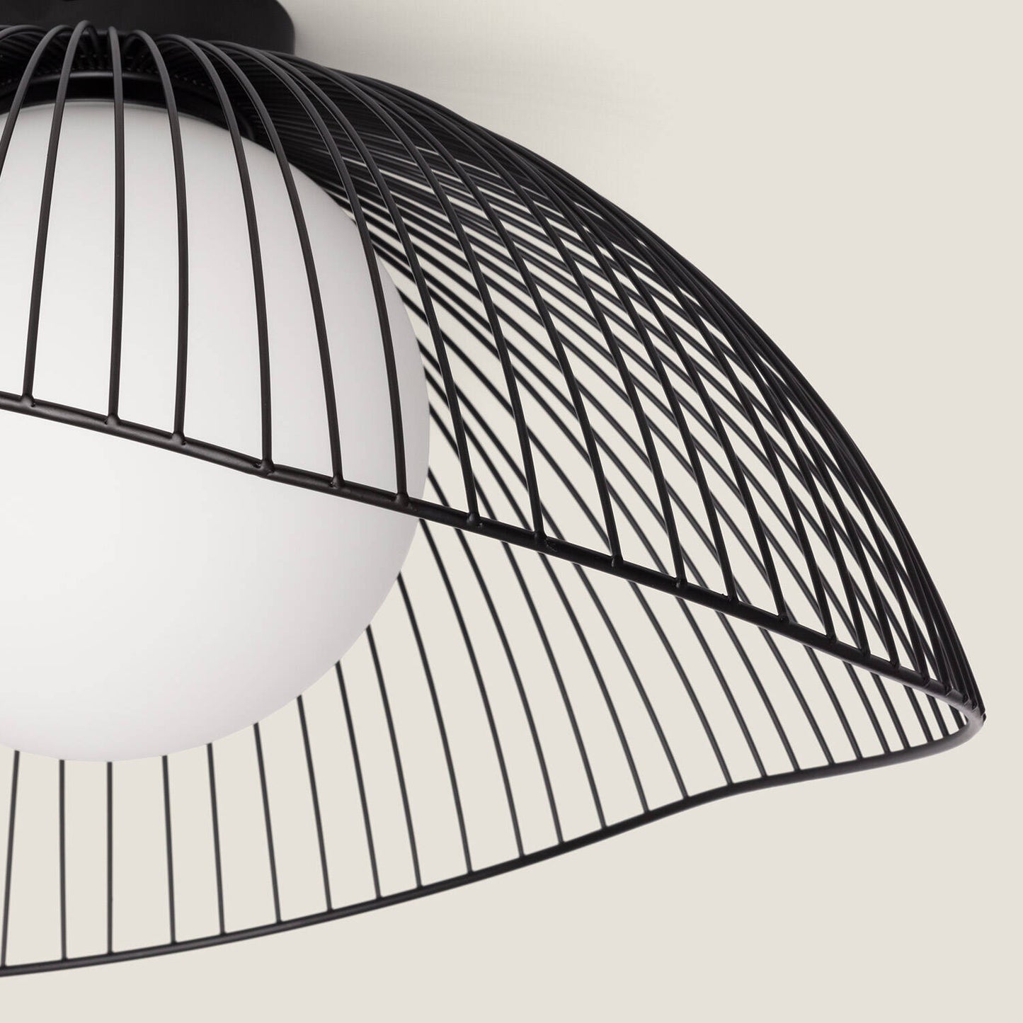 Plafonnier LED Métal et Verre 20W IP20 pour Intérieur