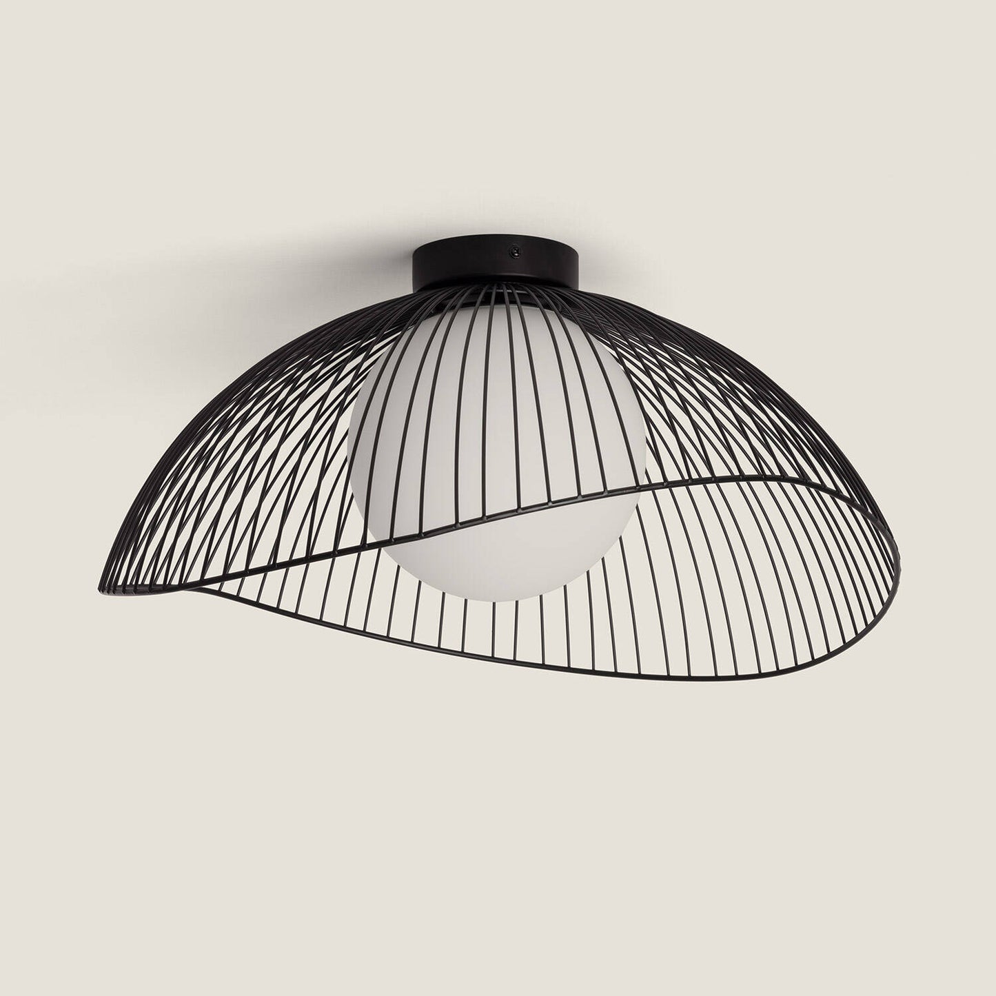 Plafonnier LED Métal et Verre 20W IP20 pour Intérieur
