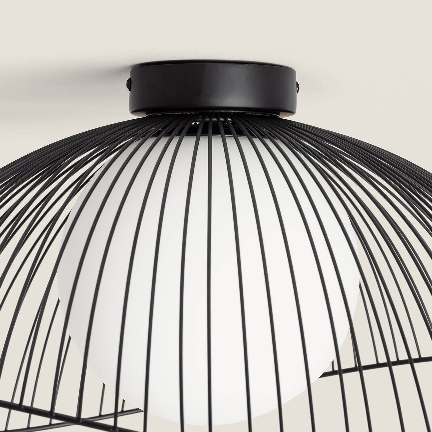 Plafonnier LED Métal et Verre 20W IP20 pour Intérieur