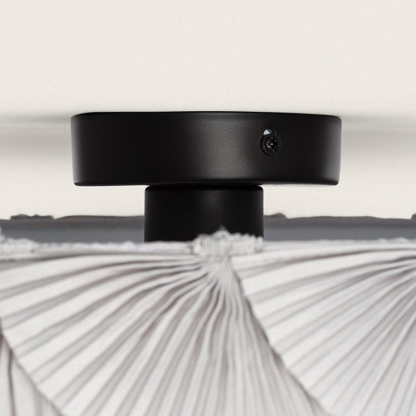 Plafonnier LED Anabela 40W IP20 en Métal et Tissu Gris