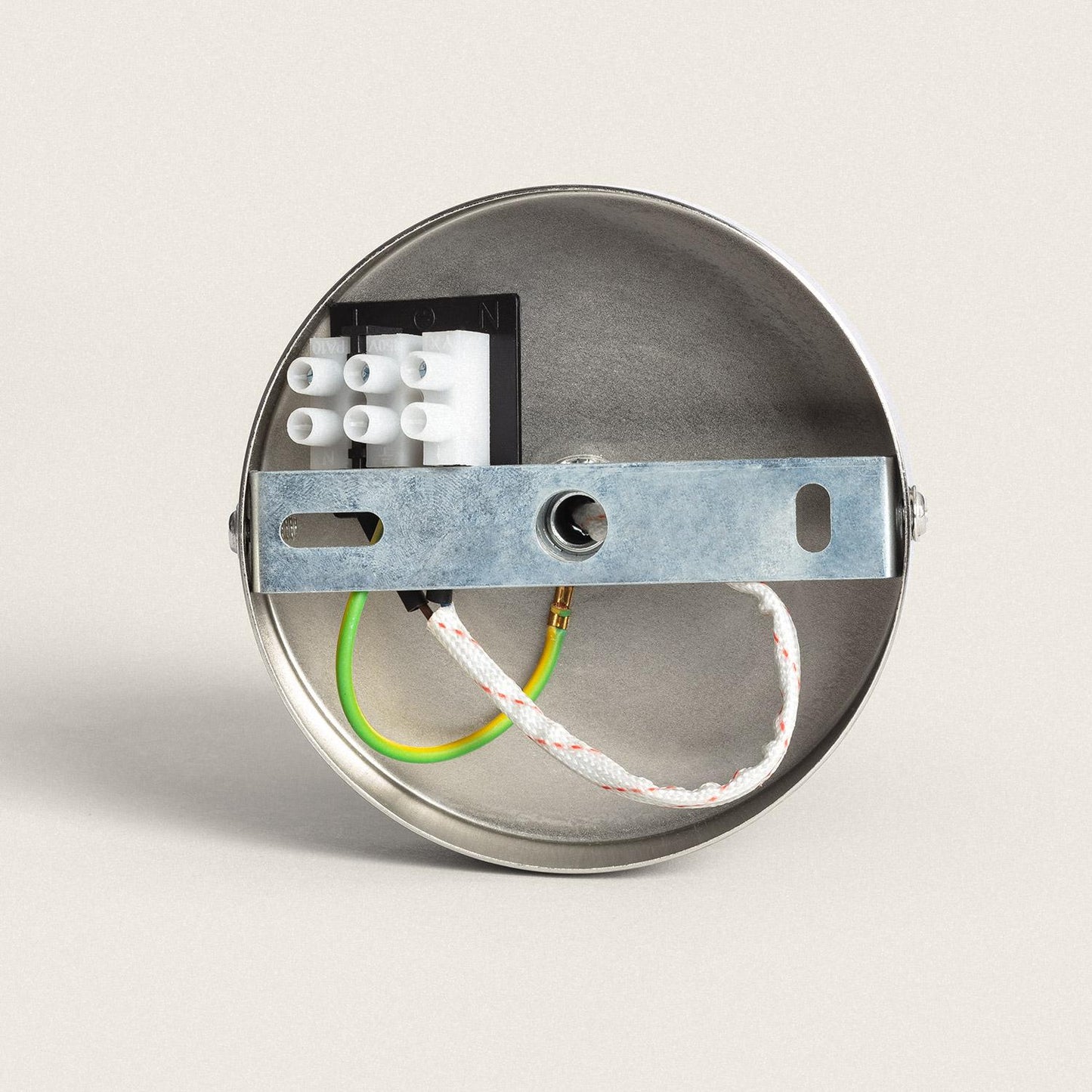 Plafonnier LED Nelinha 40W IP20 en Métal et Tissu pour Intérieur