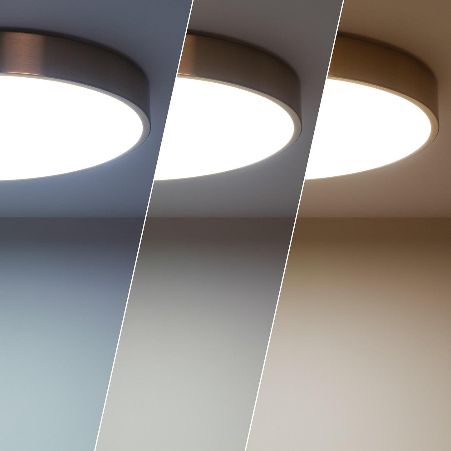 Plafonnier LED Rond 18W IP20 Doré Ø300 mm