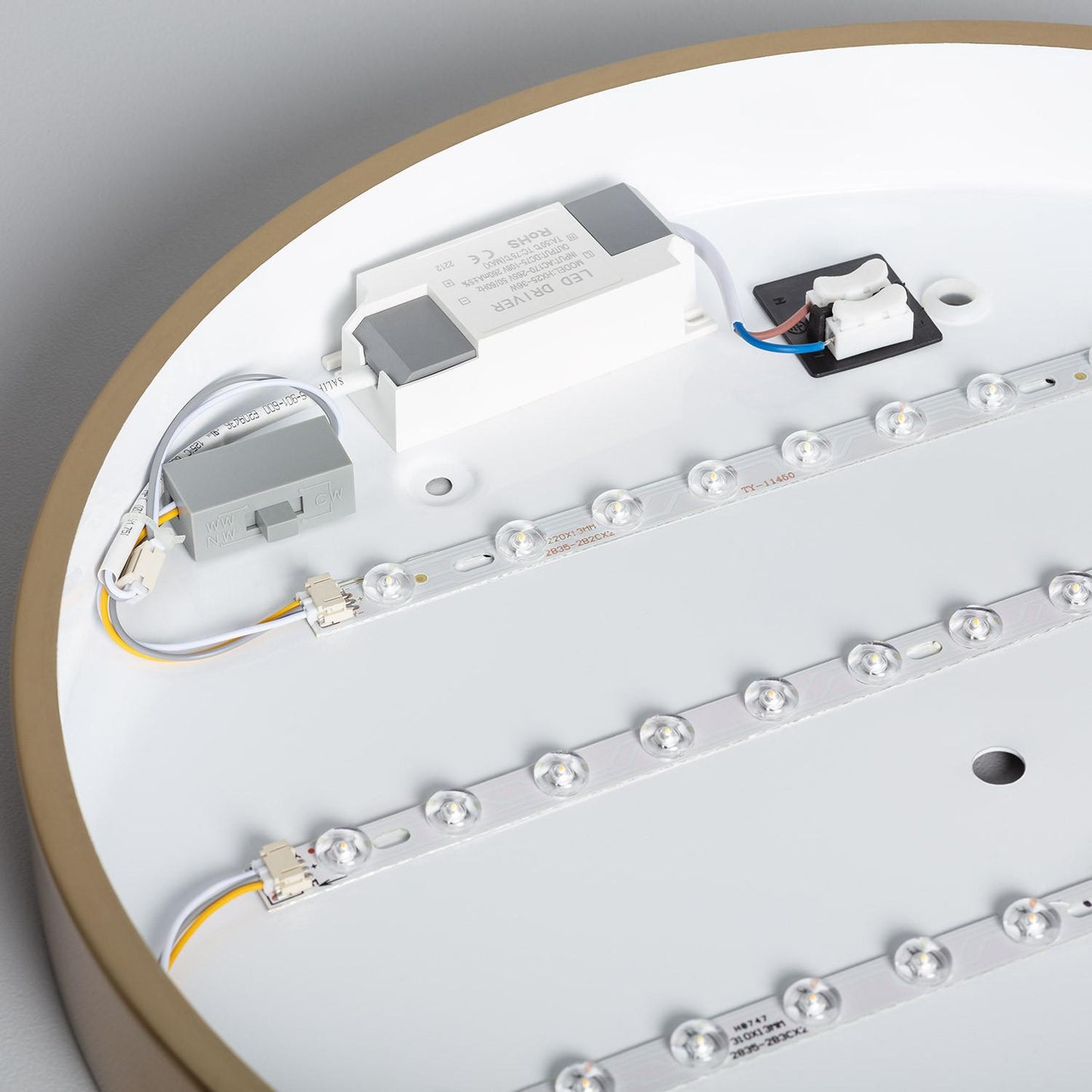 Plafonnier LED Rond 18W IP20 Doré Ø300 mm