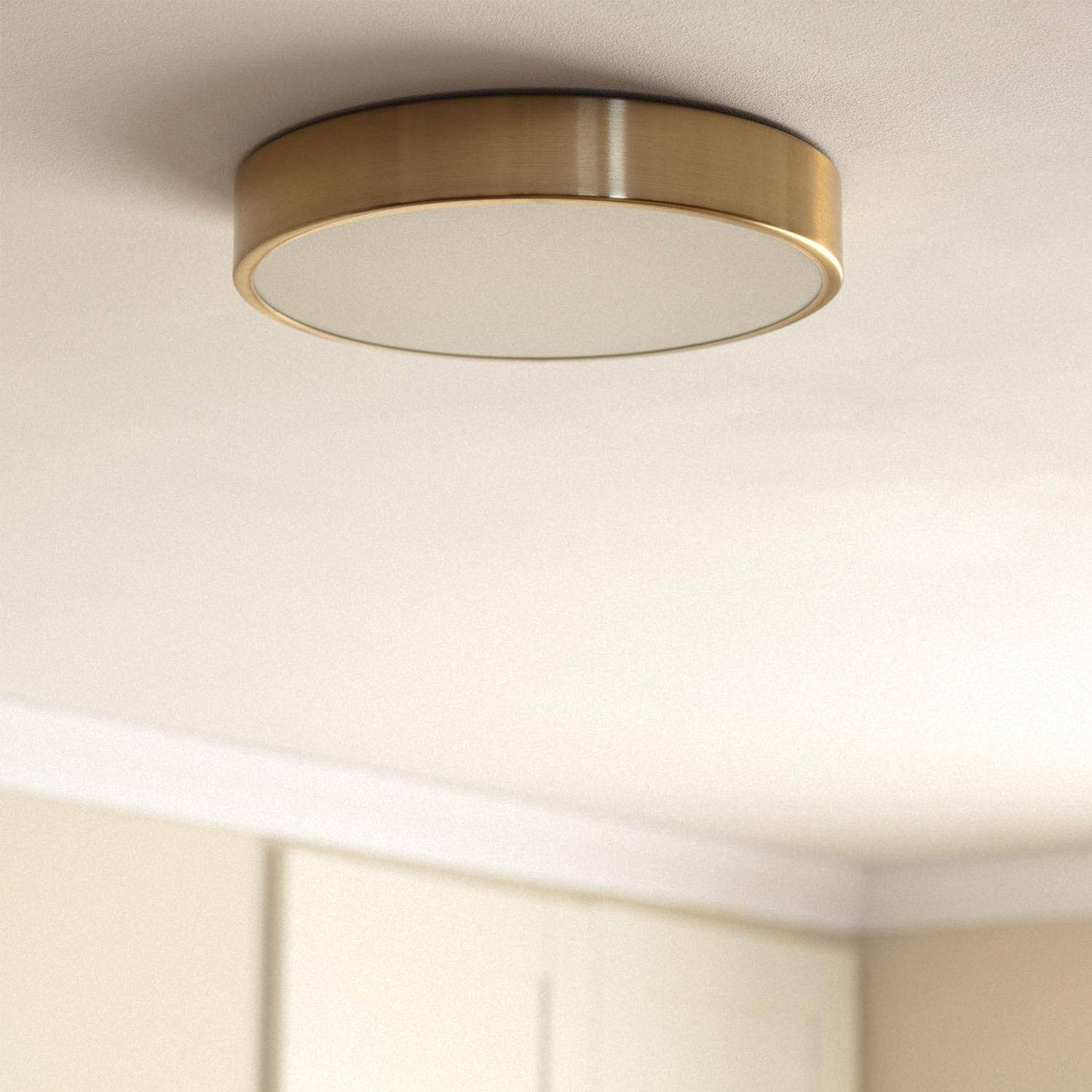 Plafonnier LED Rond 18W IP20 Doré Ø300 mm