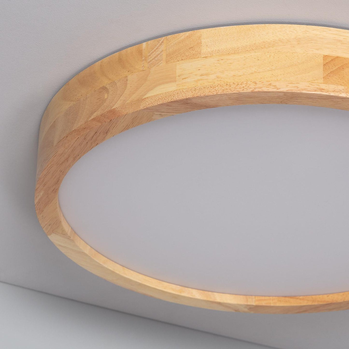 Plafonnier LED Rond 20W Bois Ø400 mm IP20 Non Dimmable