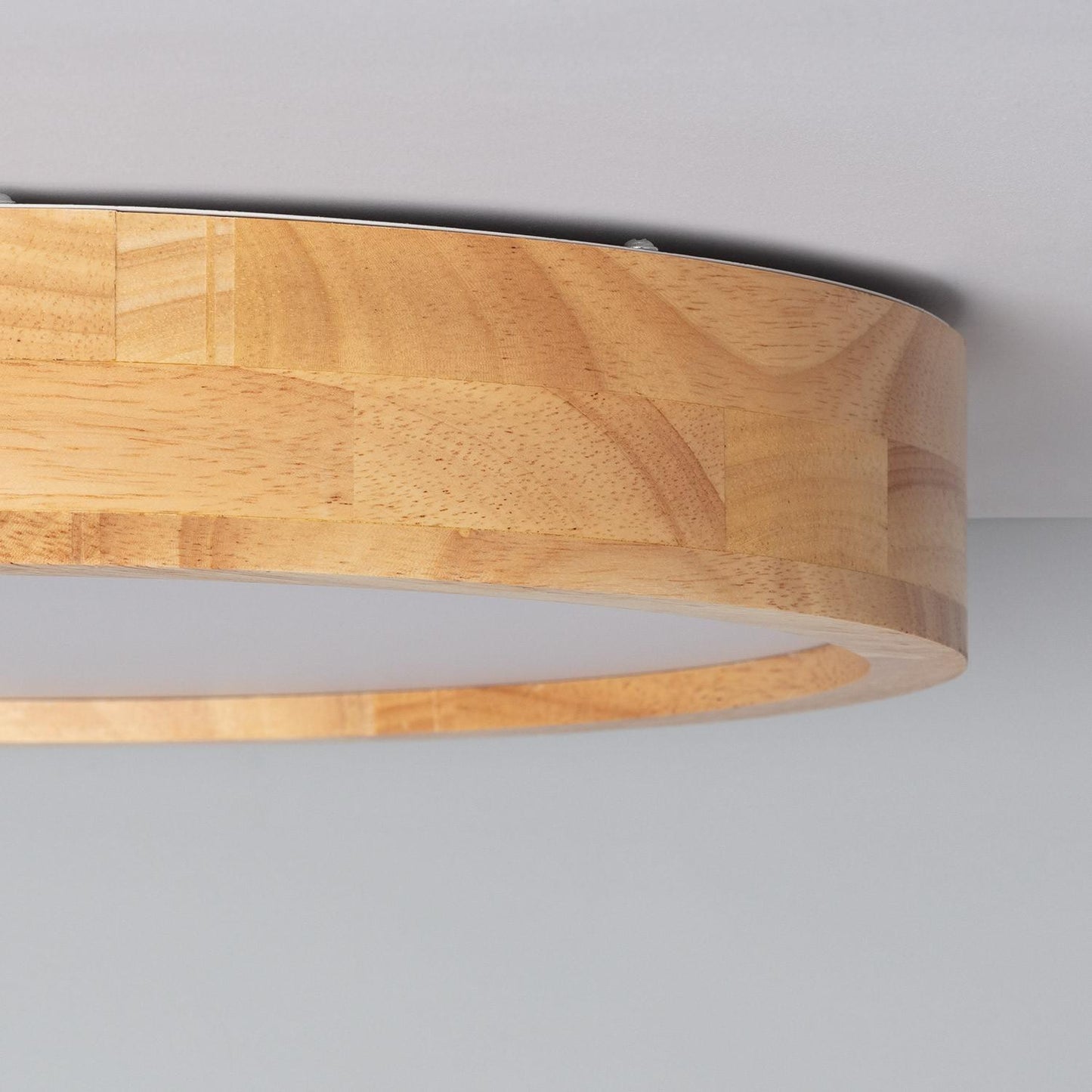 Plafonnier LED Rond 20W Bois Ø400 mm IP20 Non Dimmable