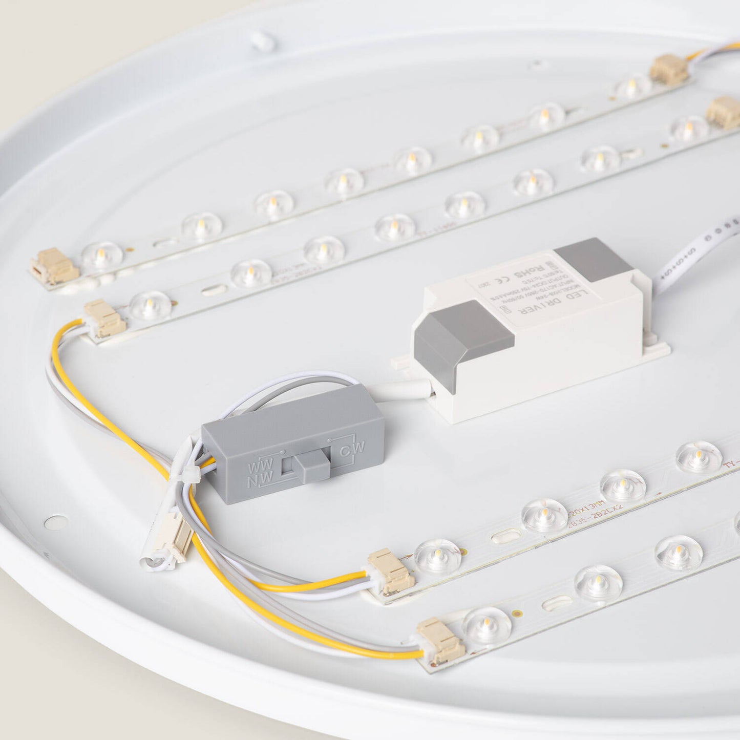 Plafonnier LED Rond 20W IP20 Non-Dimmable Bois Ø405 mm