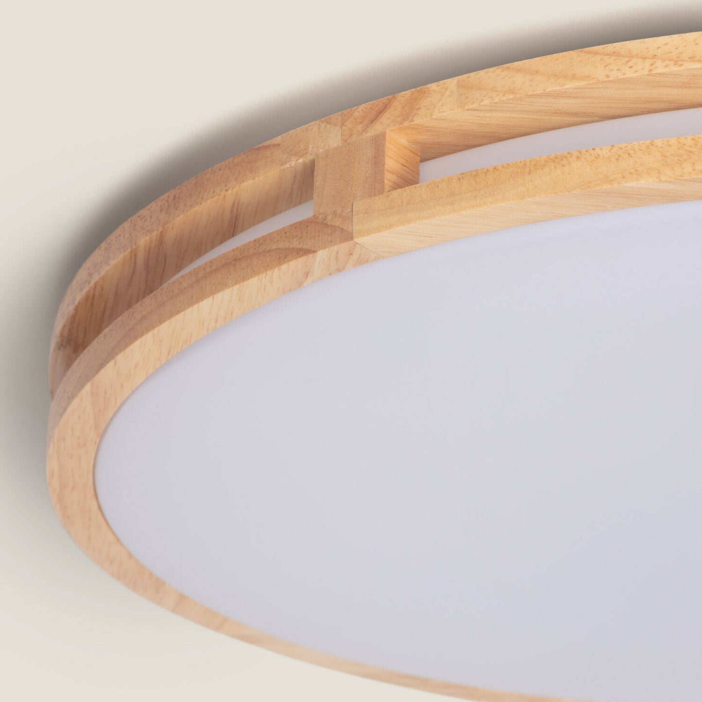 Plafonnier LED Rond 20W IP20 Non-Dimmable Bois Ø405 mm