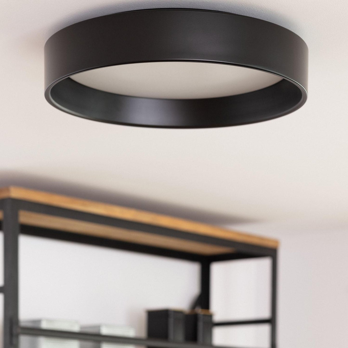 Plafonnier LED Rond 20W Ø450 mm IP20 Noir Non Dimmable