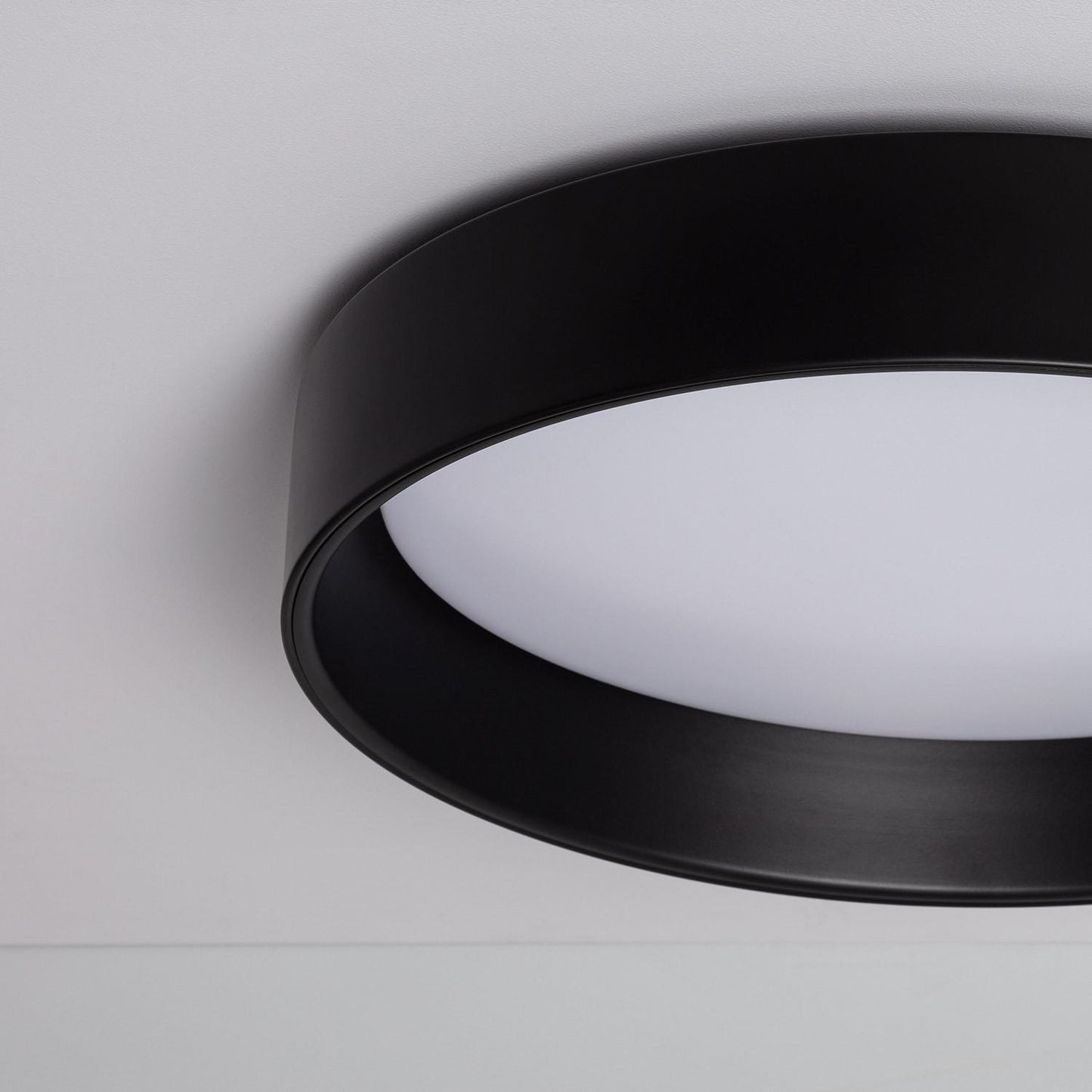 Plafonnier LED Rond 20W Ø450 mm IP20 Noir Non Dimmable