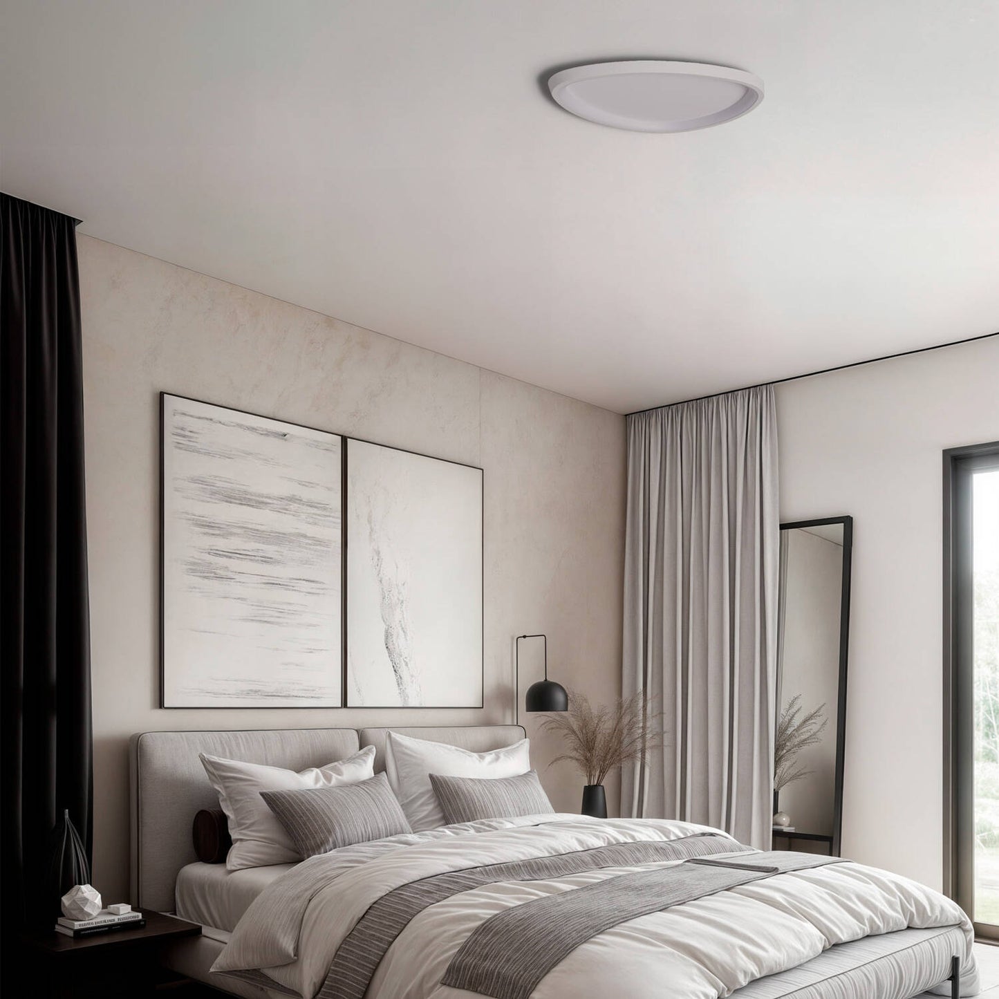 Plafonnier LED Oval 20W IP20 Métal Ø420 mm Installation en Saillie