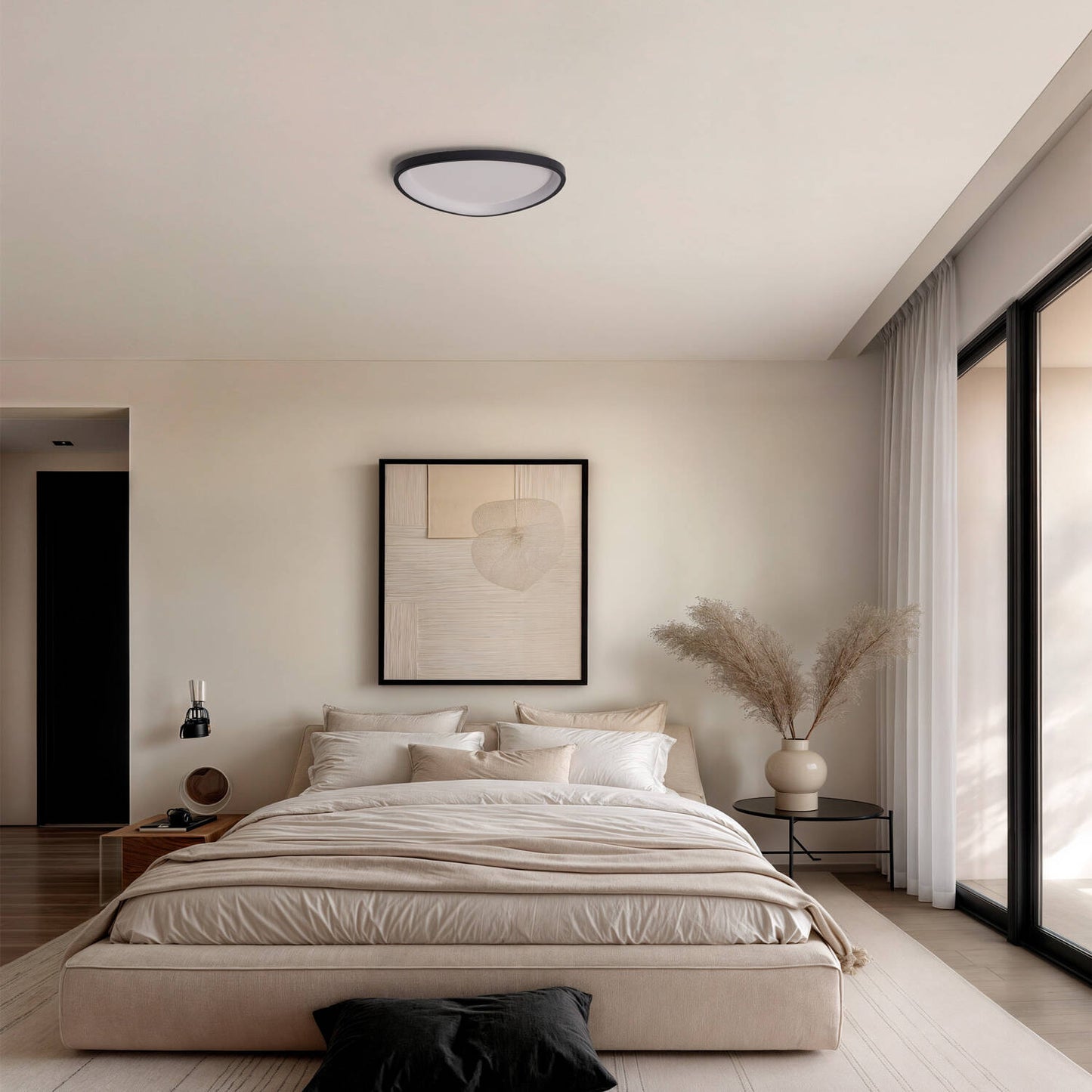 Plafonnier LED Oval 20W IP20 Métal Ø420 mm Installation en Saillie