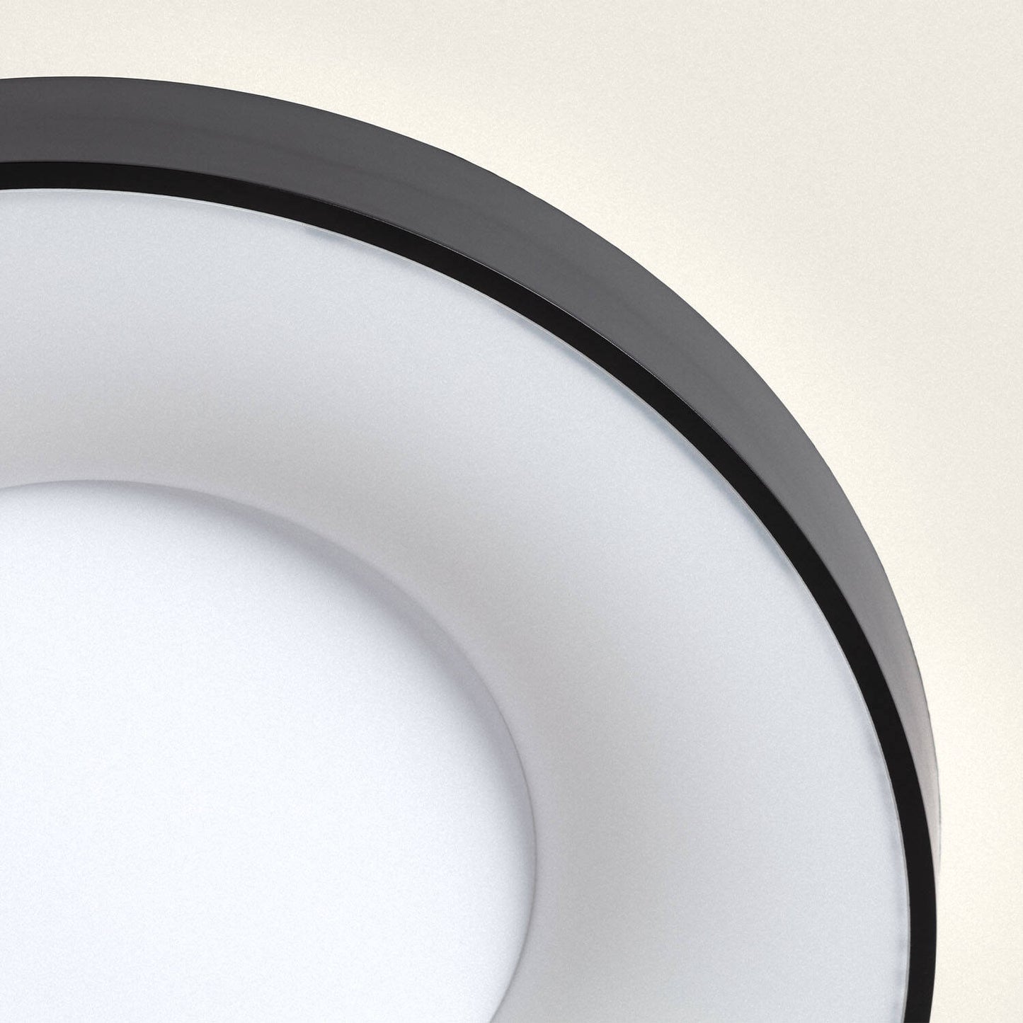 Plafonnier LED 24W Rond IP20 Noir Pour Intérieur