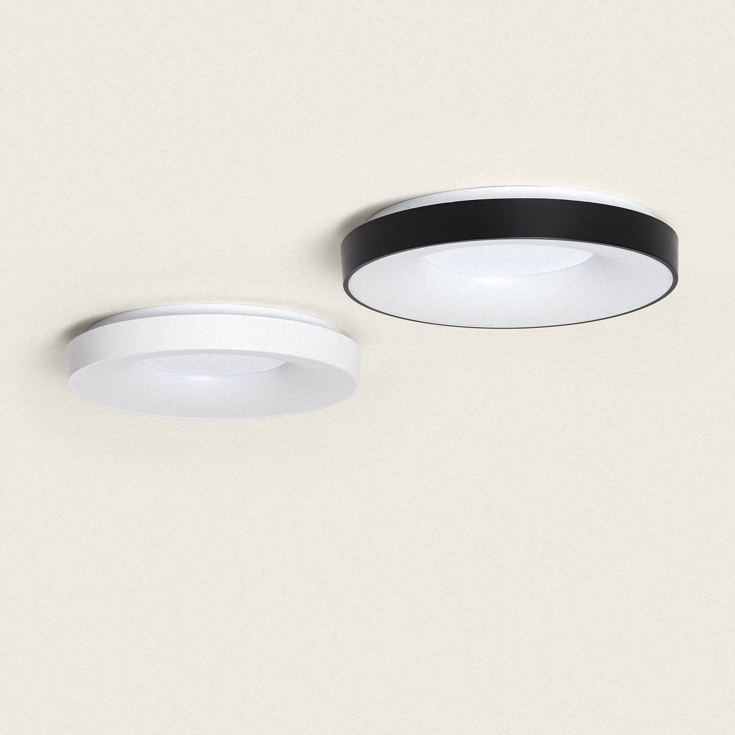 Plafonnier LED 24W Rond IP20 Noir Pour Intérieur