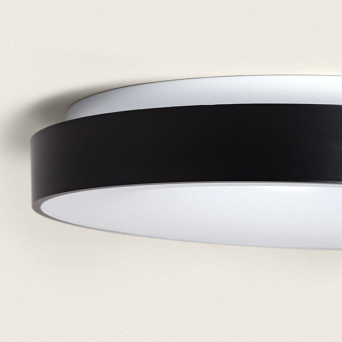 Plafonnier LED 24W Rond IP20 Noir Pour Intérieur