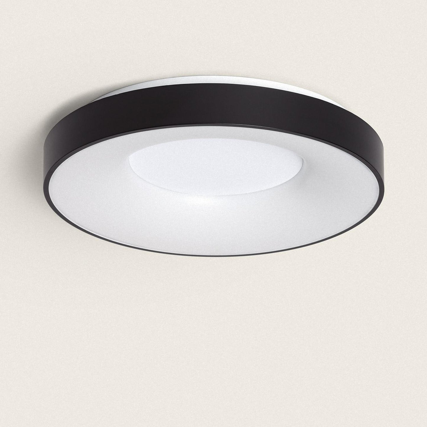 Plafonnier LED 24W Rond IP20 Noir Pour Intérieur