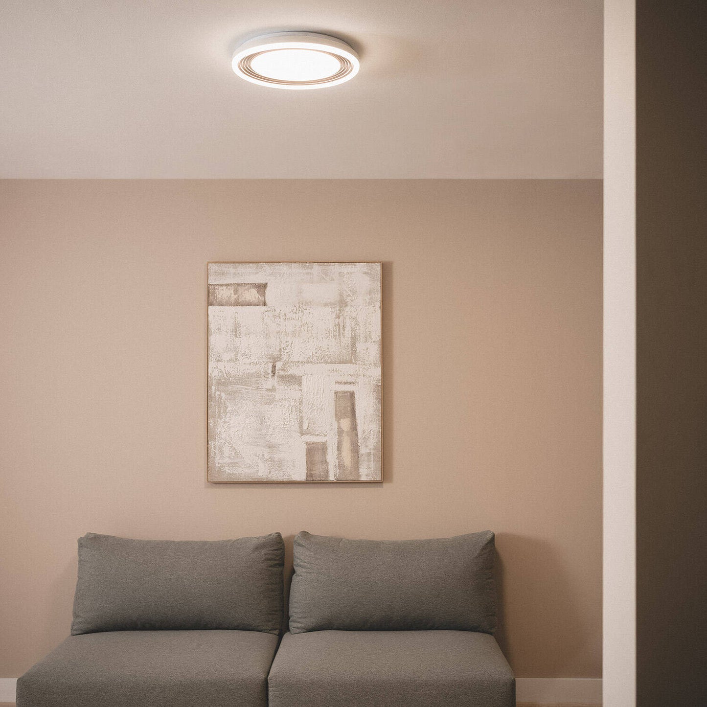 Plafonnier LED Rond 24W IP20 Métal Blanc