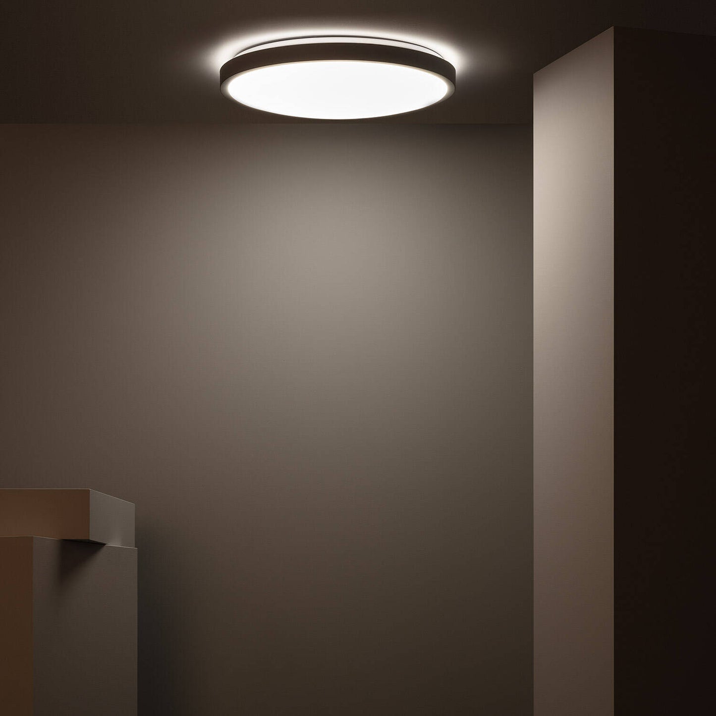Plafonnier LED Rond 24W IP20 Métal Gris Ø500 mm