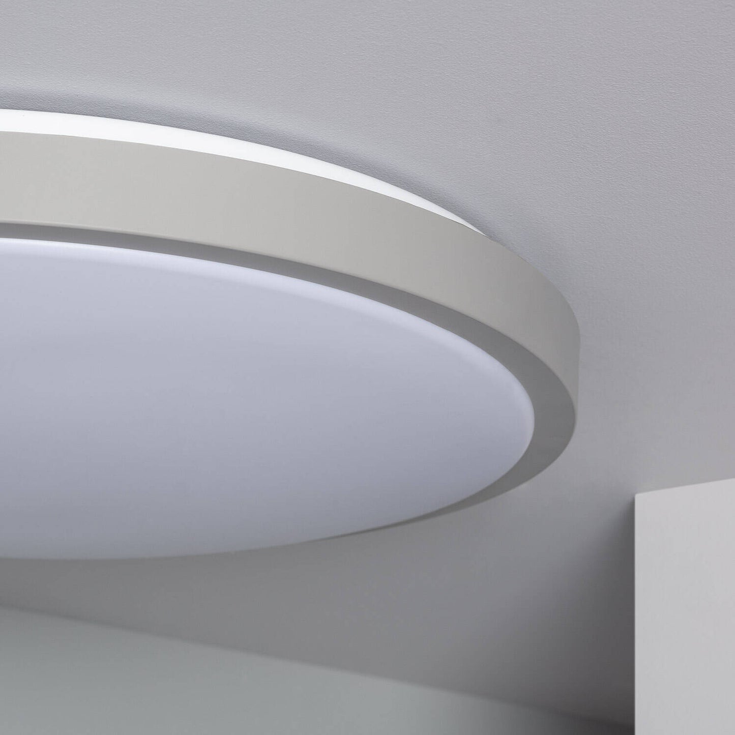 Plafonnier LED Rond 24W IP20 Métal Gris Ø500 mm