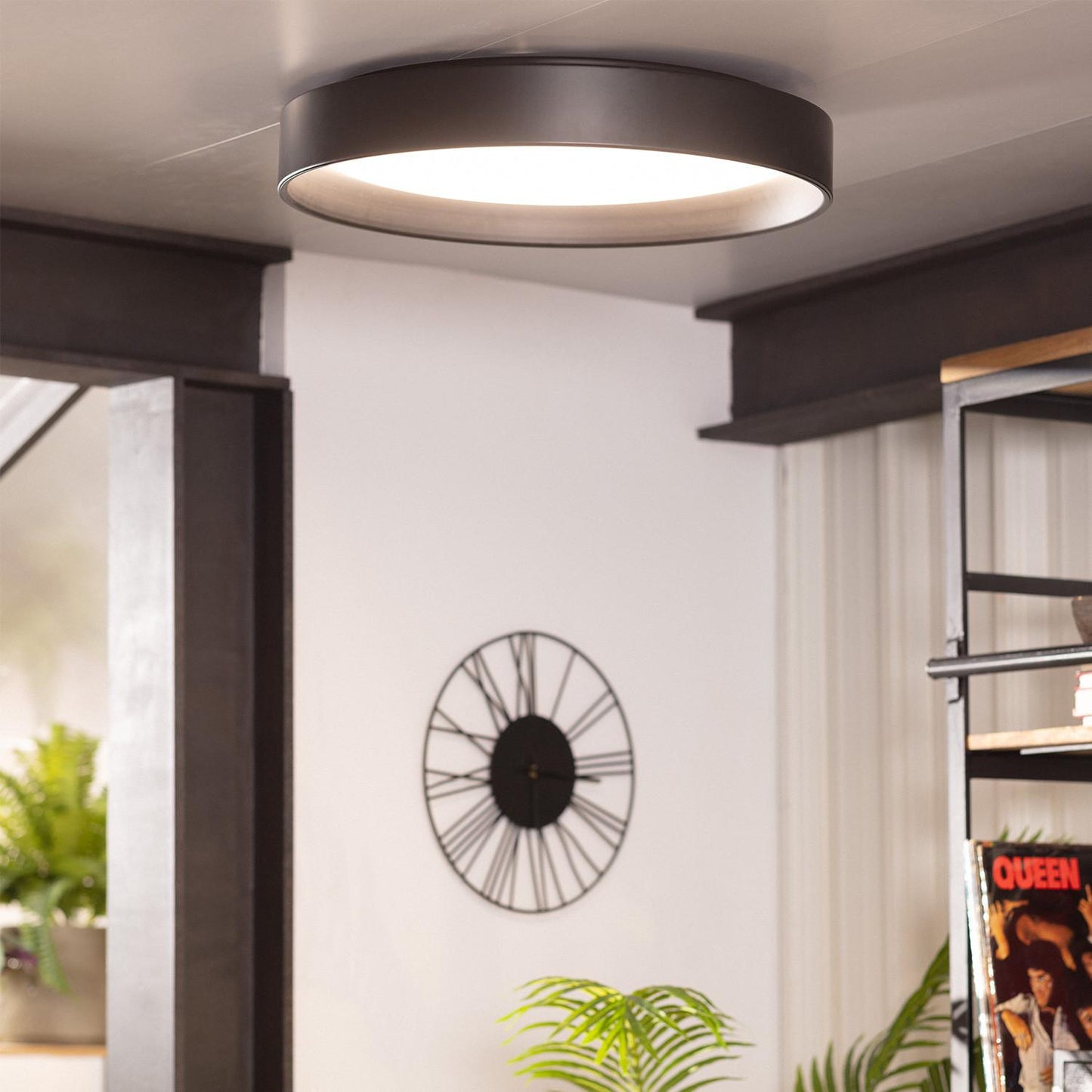 Plafonnier LED Rond 30W Noir Ø550 mm IP20 Non Dimmable