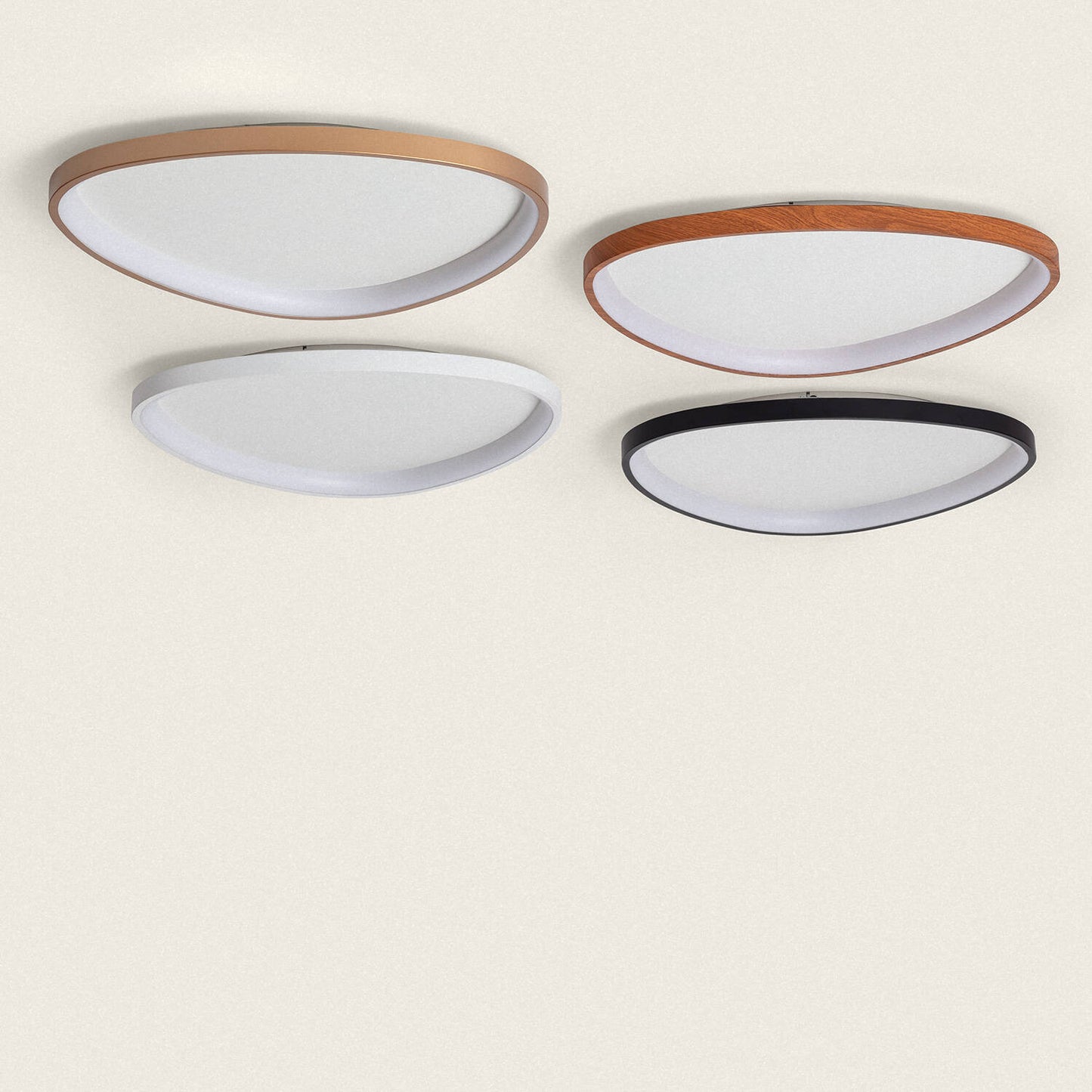 Plafonnier LED Oval 30W Métal Ø600 mm IP20 Installation en Saillie
