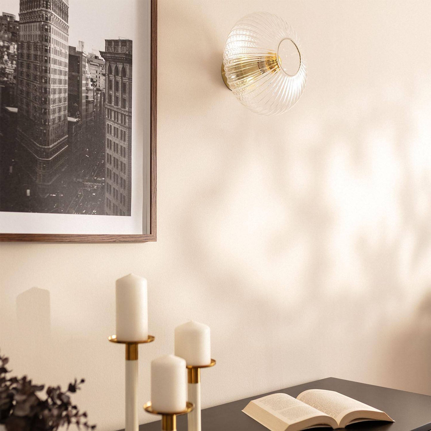 Plafonnier LED Métal et Verre 20W IP20