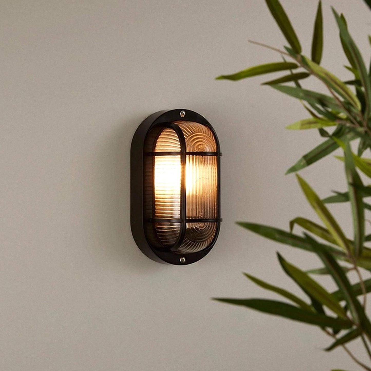 Plafonnier Extérieur Ovale 40W IP44 Noir
