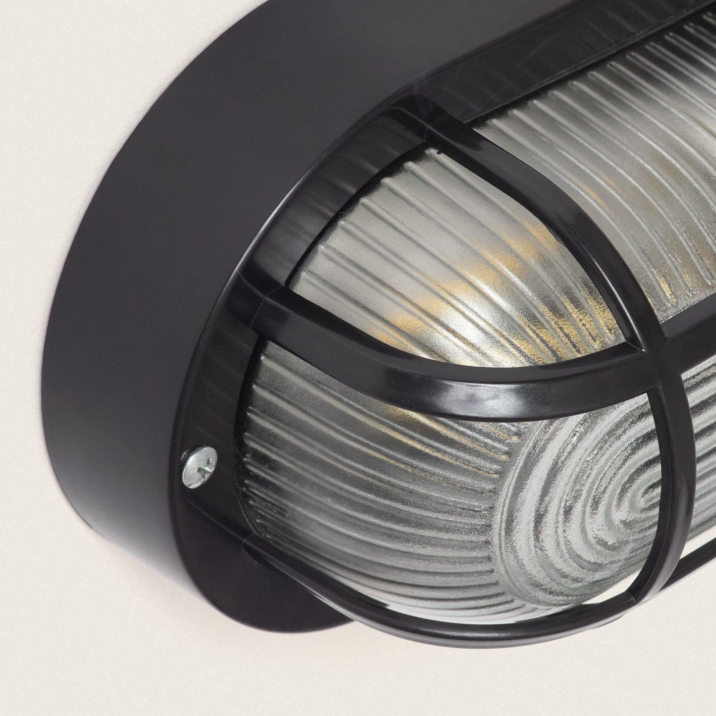 Plafonnier Extérieur Ovale 40W IP44 Noir