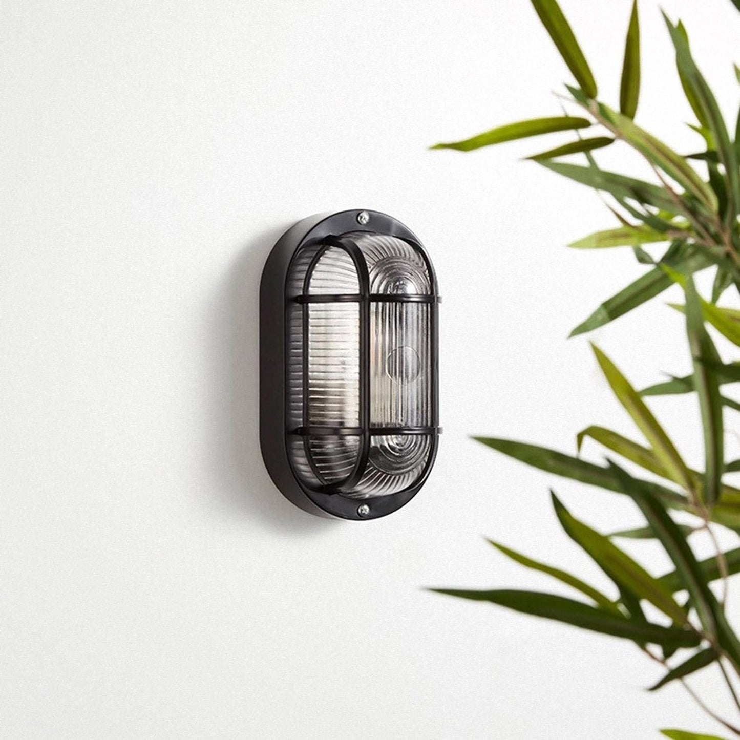 Plafonnier Extérieur Ovale 40W IP44 Noir