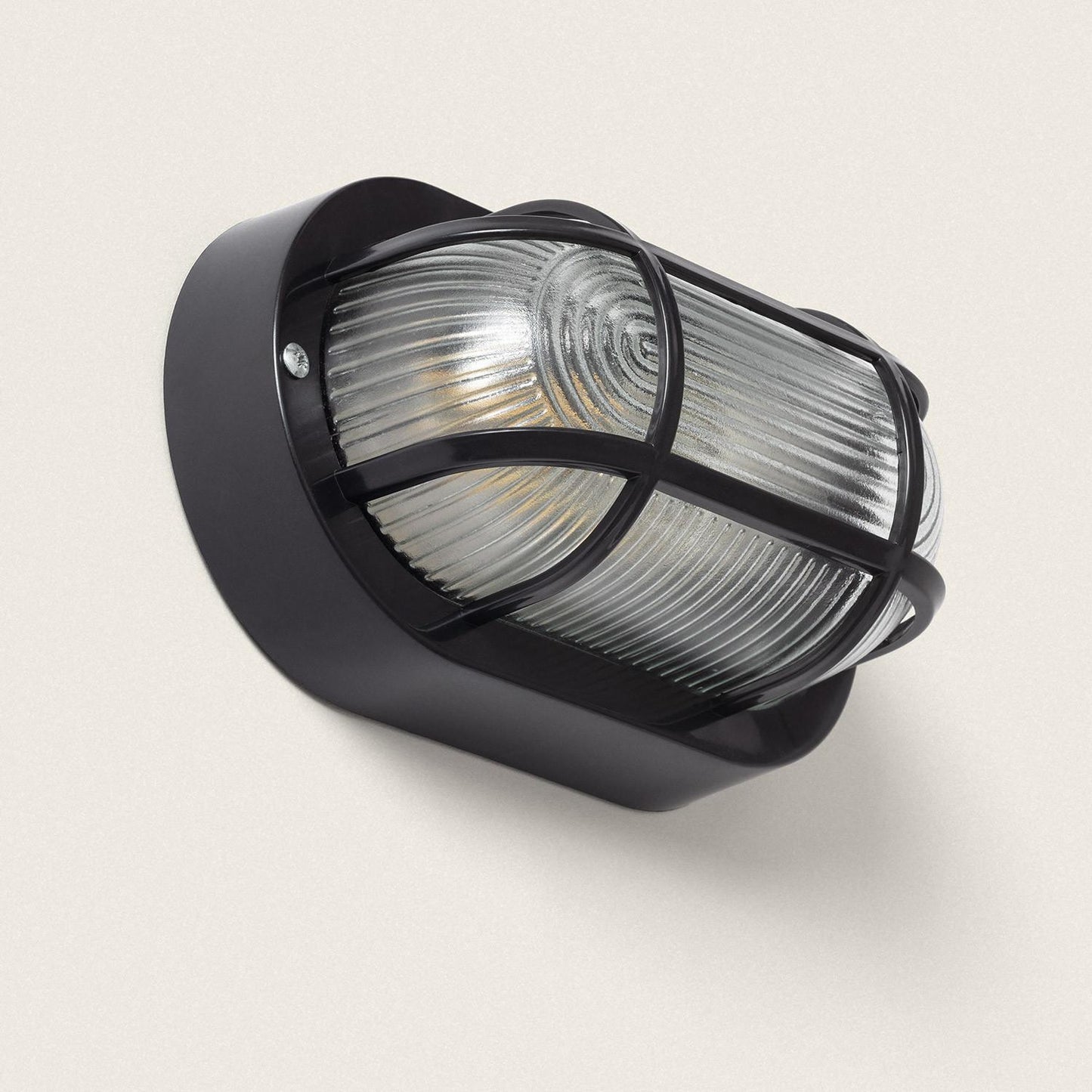 Plafonnier Extérieur Ovale 40W IP44 Noir