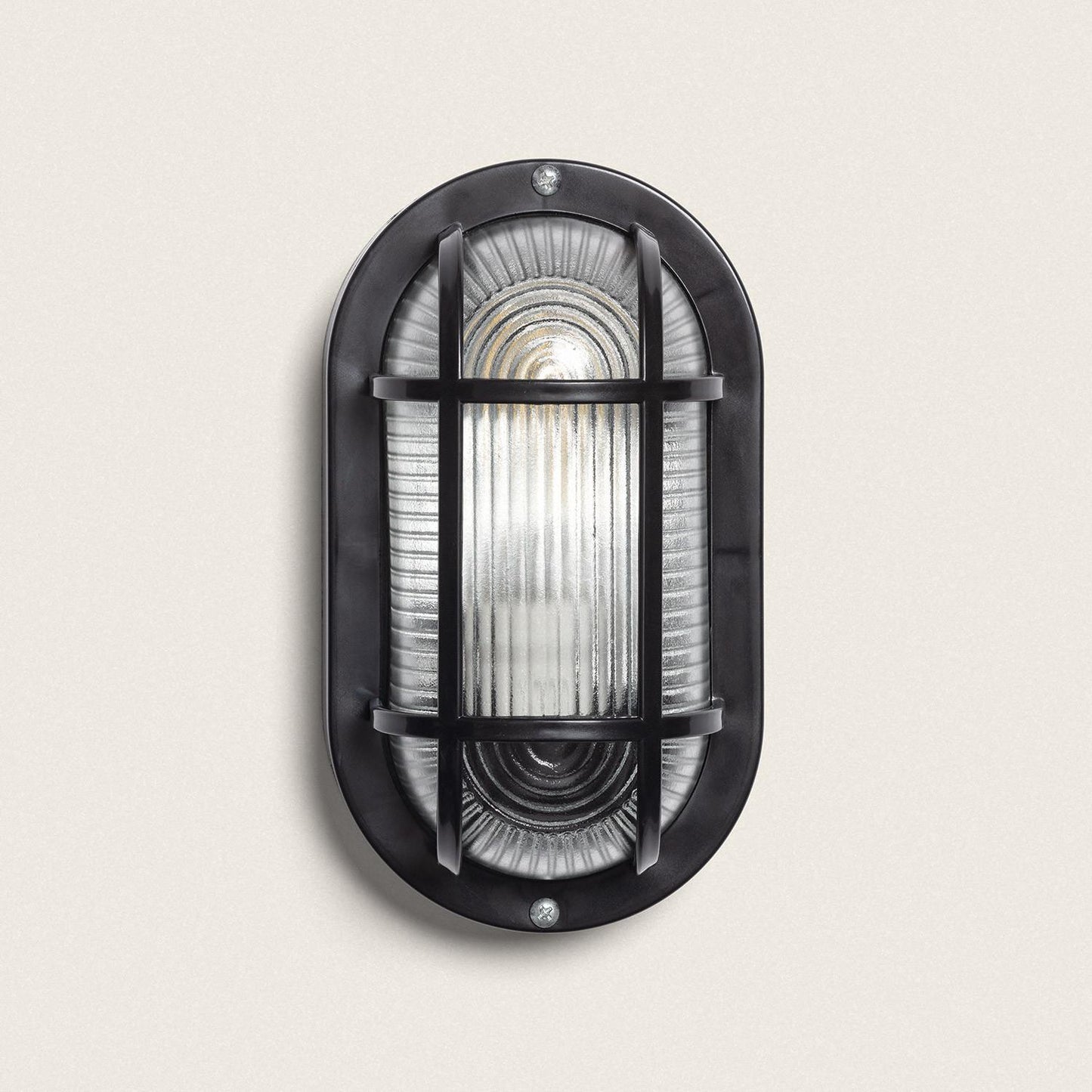 Plafonnier Extérieur Ovale 40W IP44 Noir