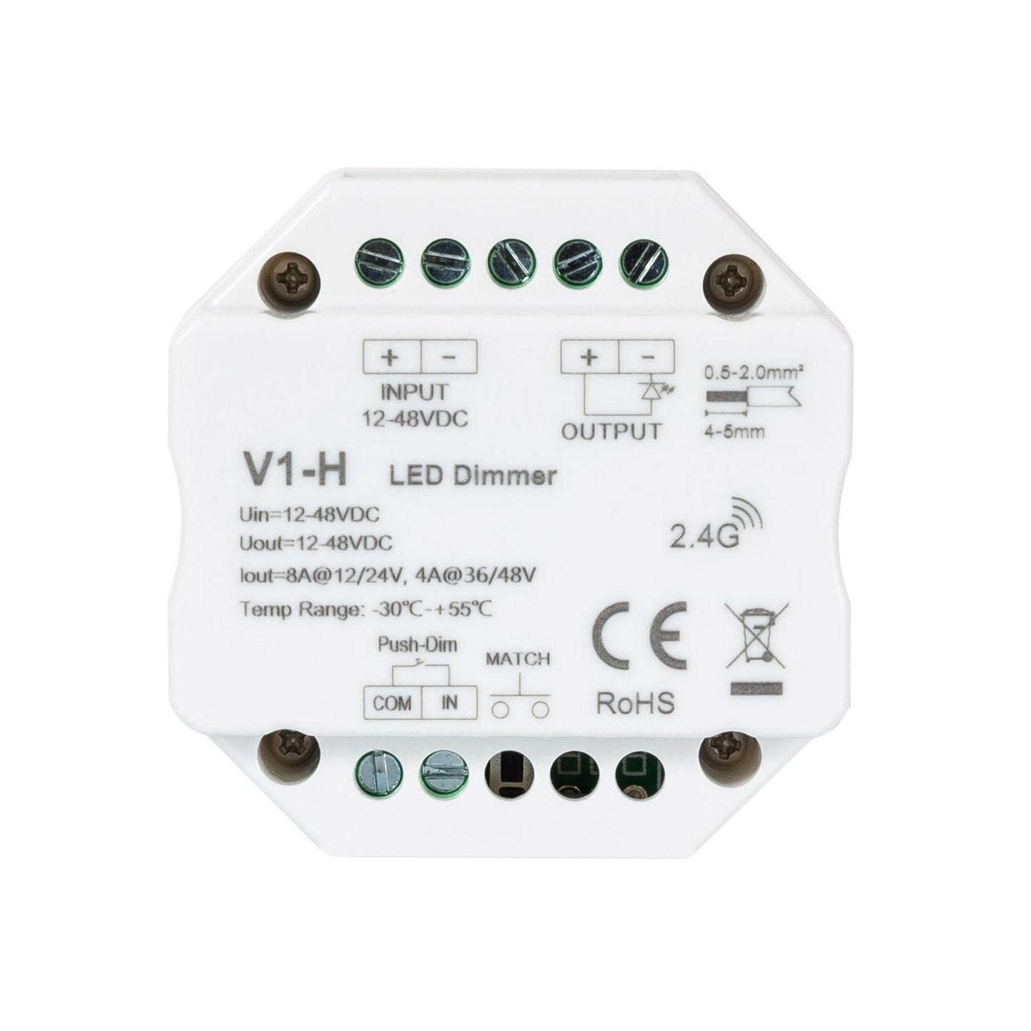 Module de Variation LED RF 12/48V, 192W, IP20, Installation Encastrée
