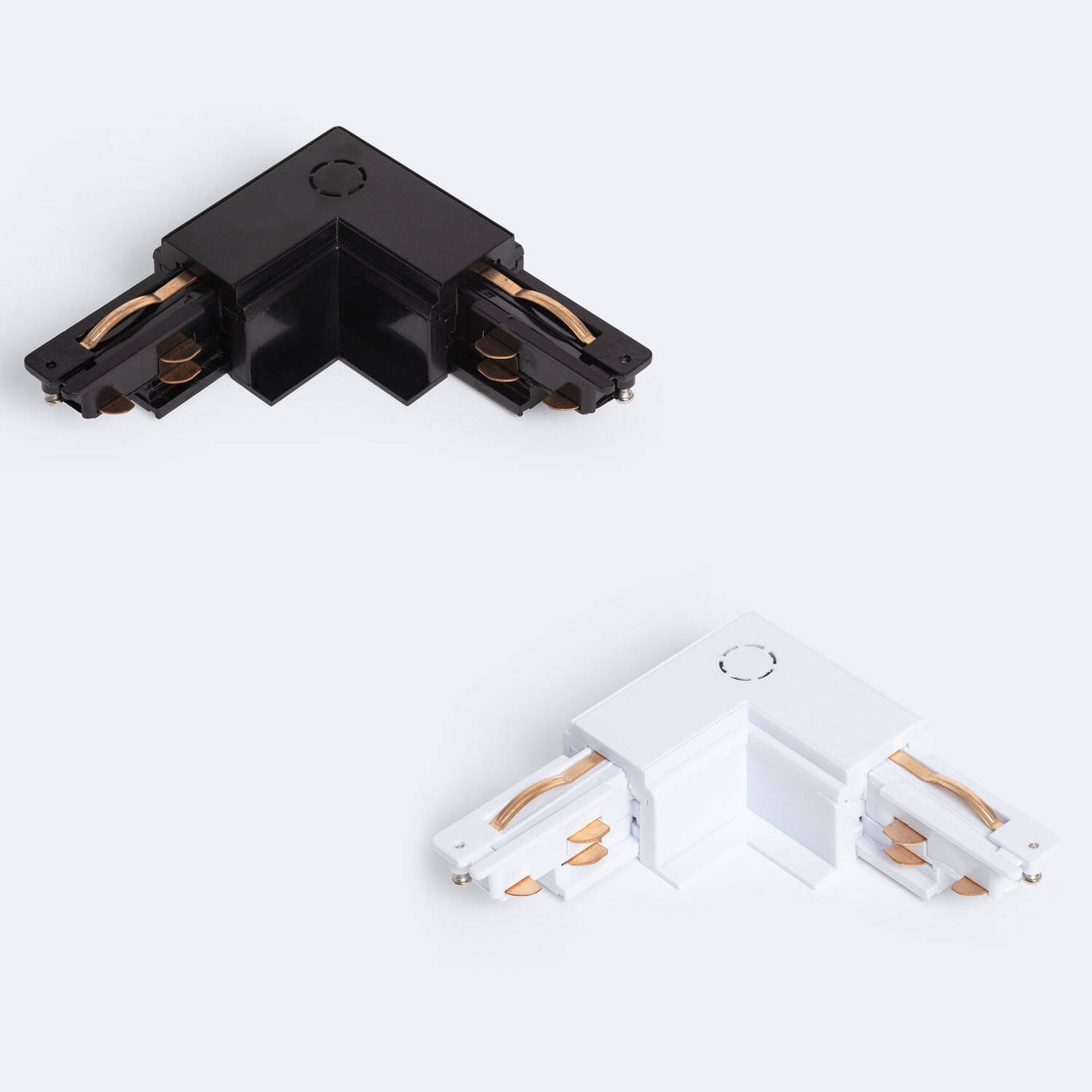 Connecteur Left Side Type L pour Rail Triphasé DALI IP20, 16A, Noir