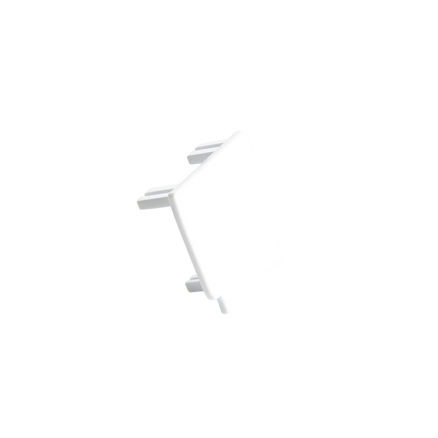 Embout de Finition pour Rail Triphasé DALI, Installation Facile, Blanc
