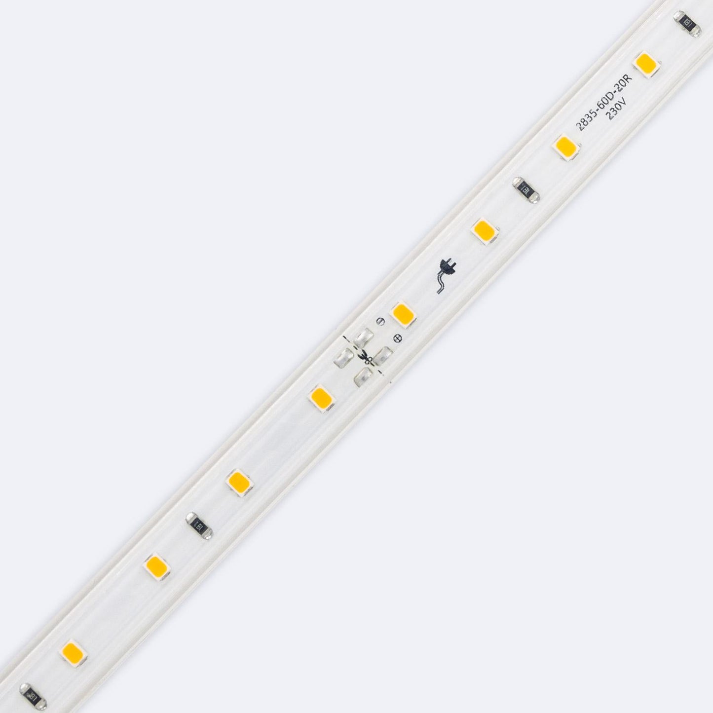 LED-Streifen 220V SMD2835 60LED/m IP65 12mm, Schnitt 100cm, Dimmbar