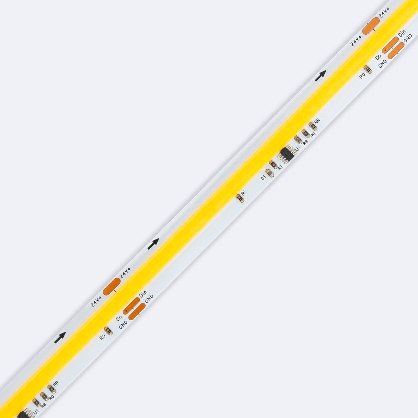 Ruban LED 24V 12W/m 5m IP20 Digital COB 360 LED/m Dimmable