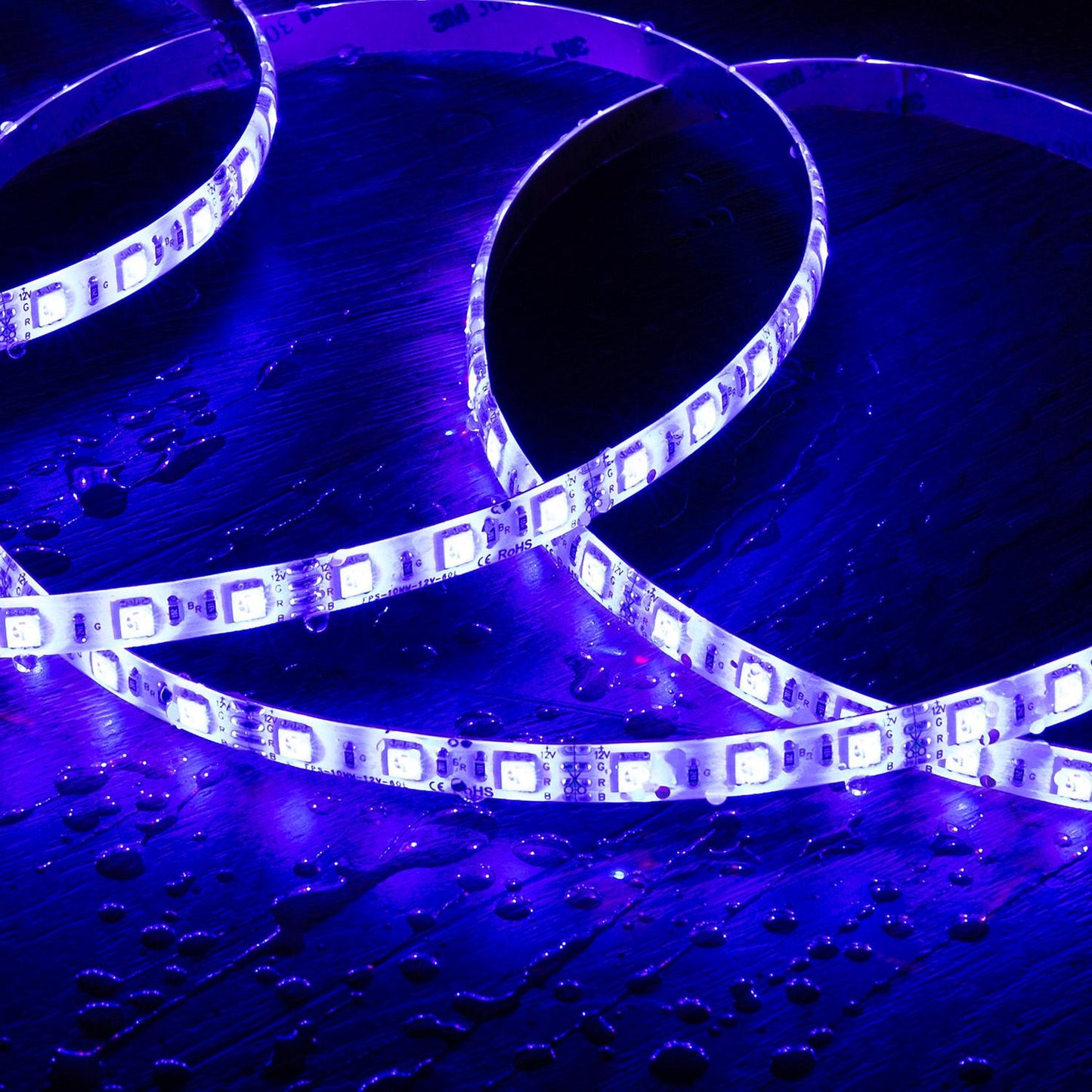 Ruban LED RGB 12V 9W/m 5m IP65 Découpable et Dimmable