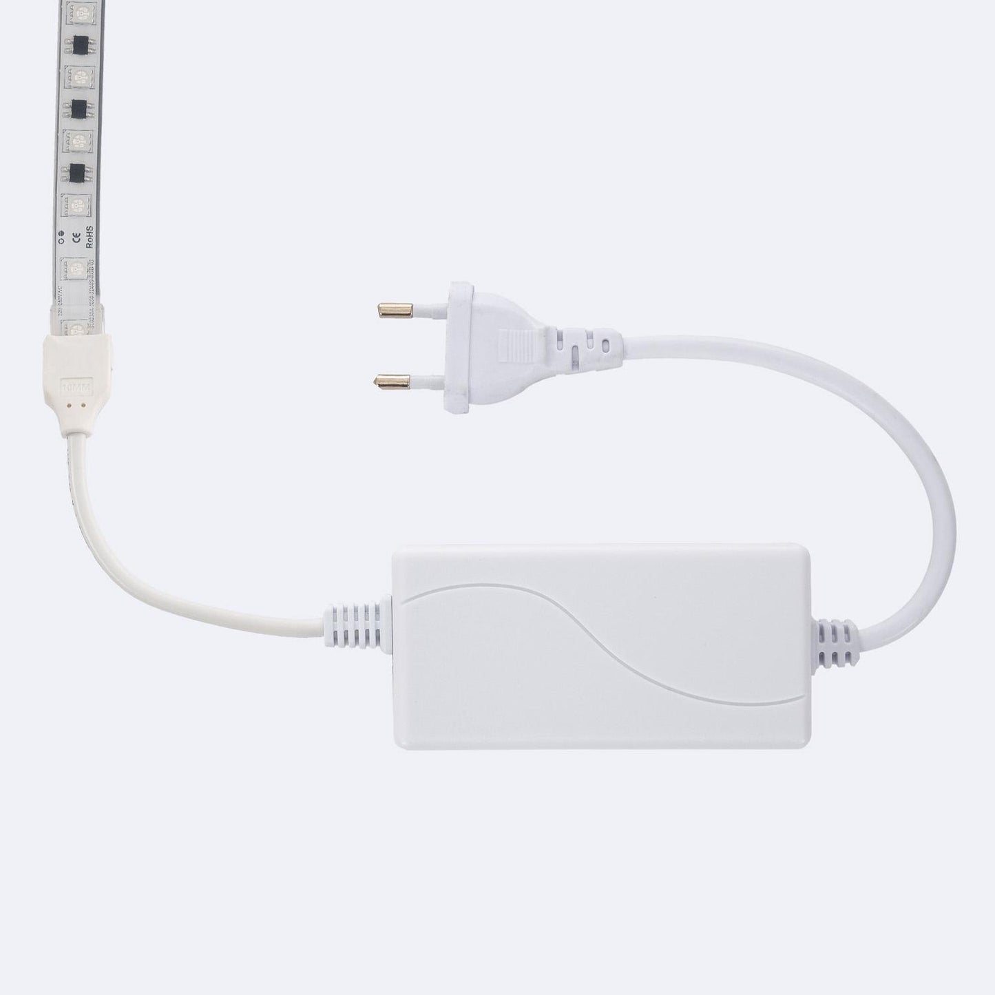 Flexibler RGB-LED-Streifen 220V IP67, 60 LED/m, Silikon, 100 cm Schnitt
