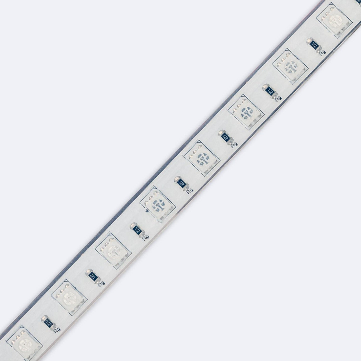 Flexibler RGB-LED-Streifen 220V IP67, 60 LED/m, Silikon, 100 cm Schnitt