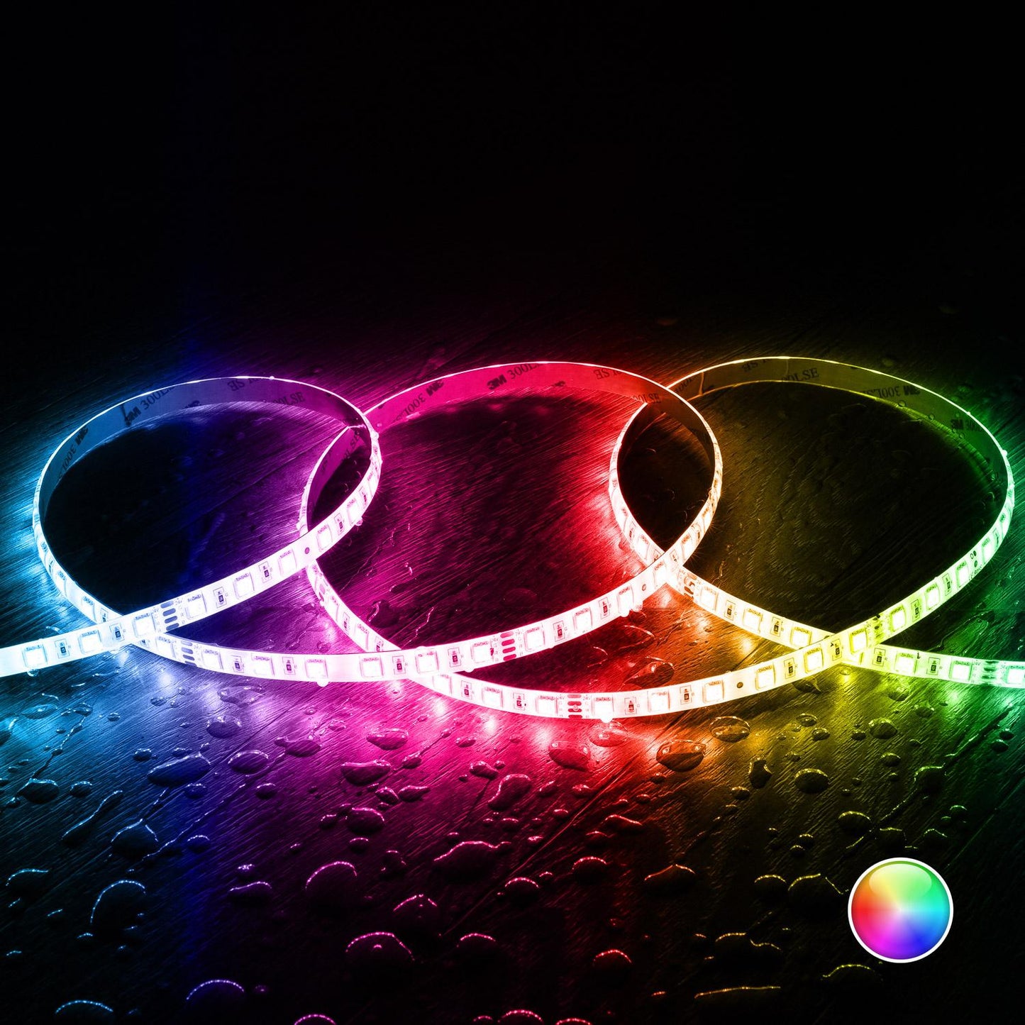 Ruban LED RGB 24V 10W/m 5m IP65 Extérieur/Intérieur