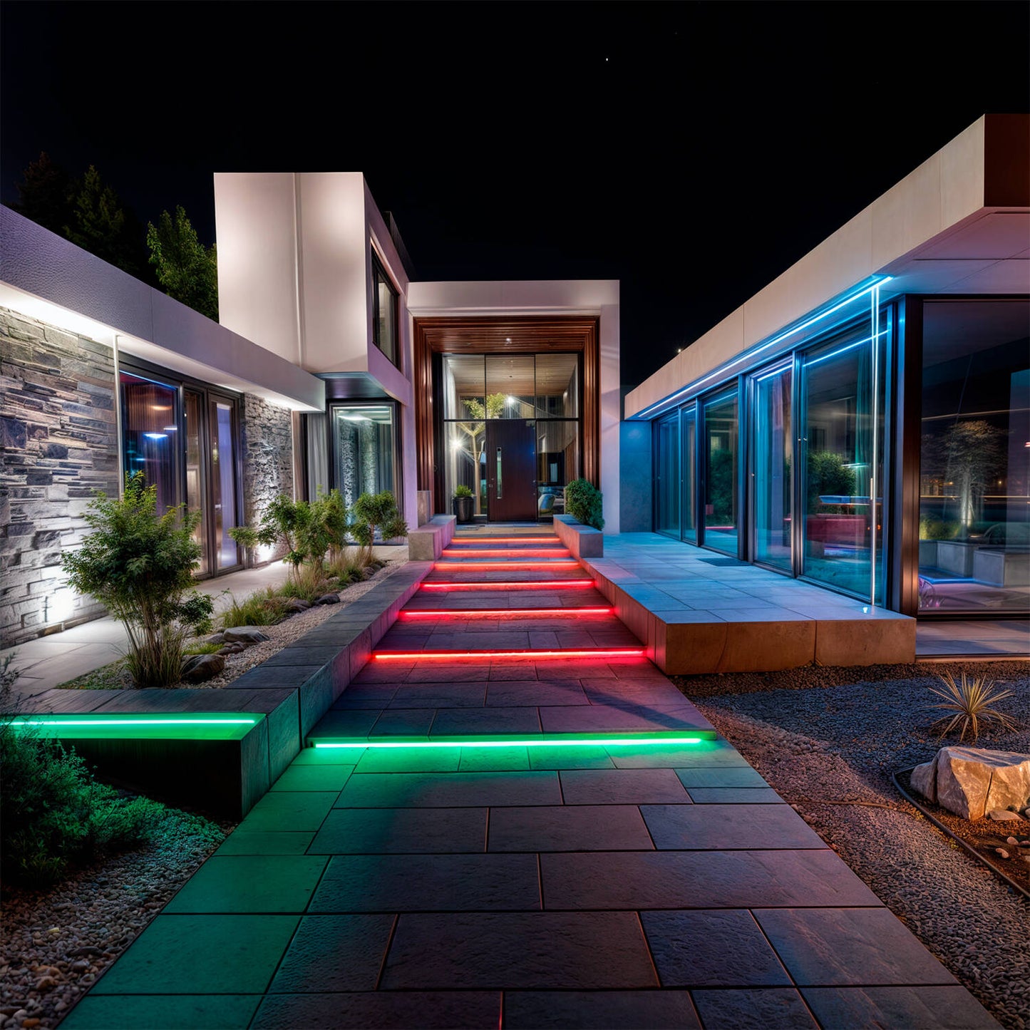 WiFi RGB LED-Streifen 220V IP65 10W/m Dimmbar Outdoor 14mm