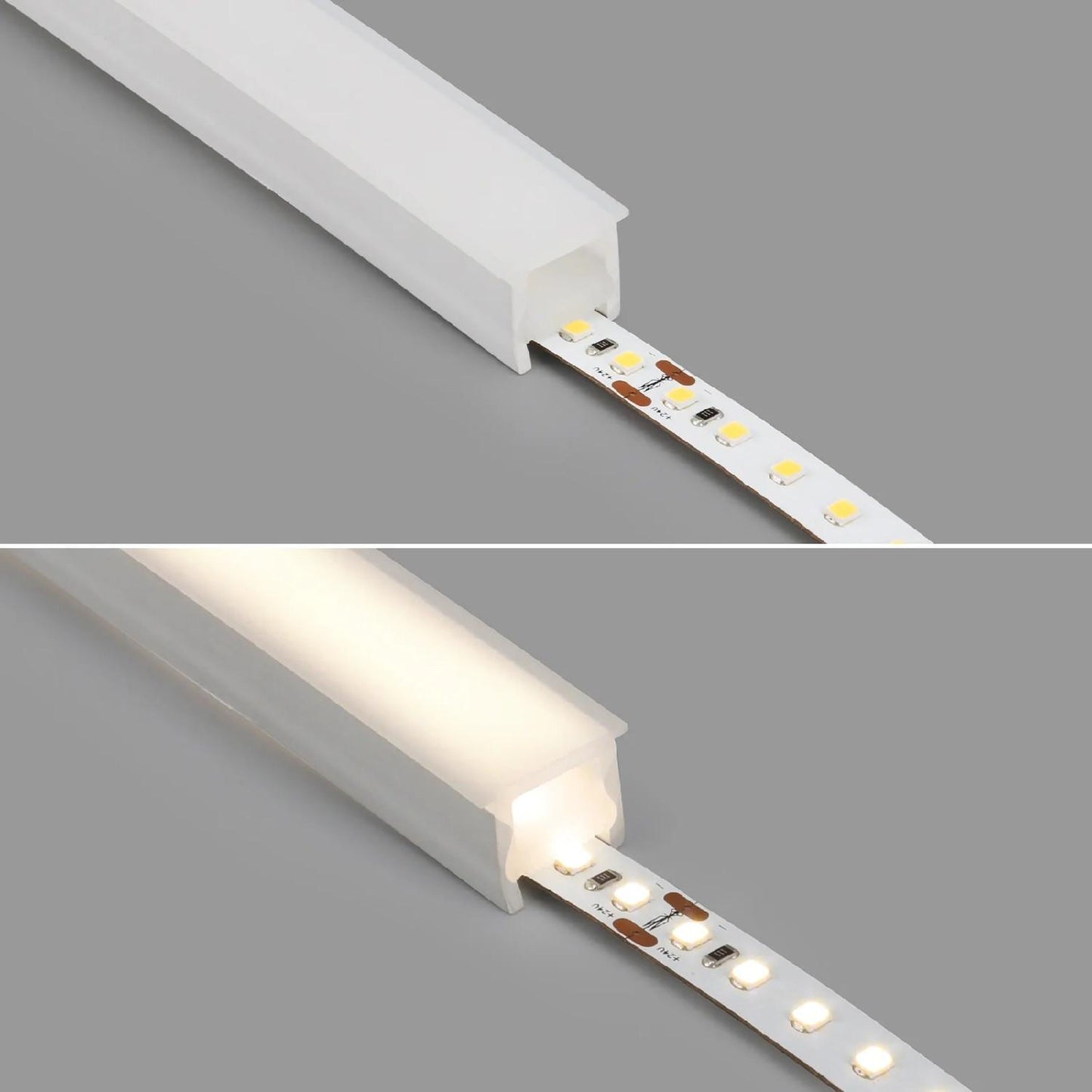 Tube LED Silicone Flexible Encastrable 10-12 mm, IP20, Intérieur