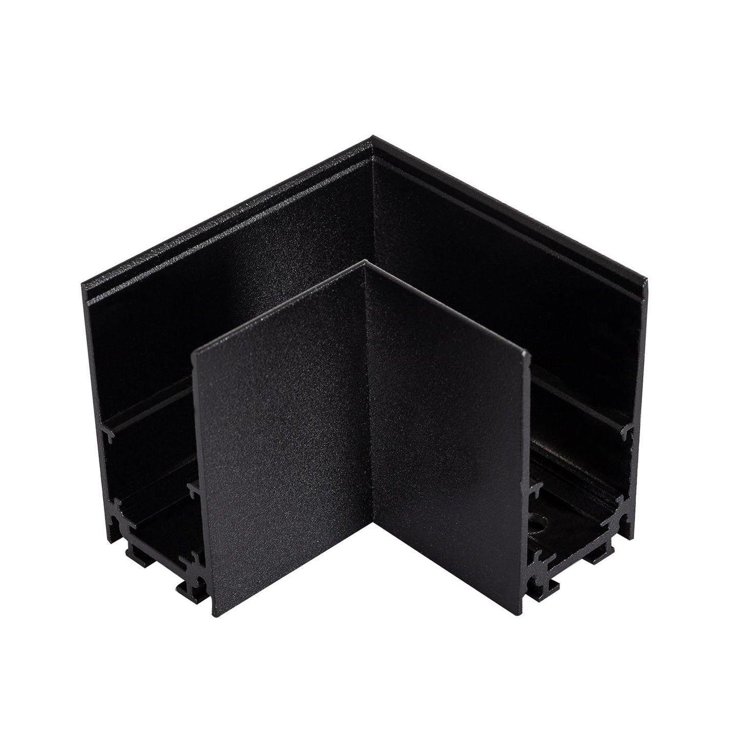 Raccord en T Horizontal pour Rail Magnétique 20mm, Aluminium Noir, Usage Intérieur