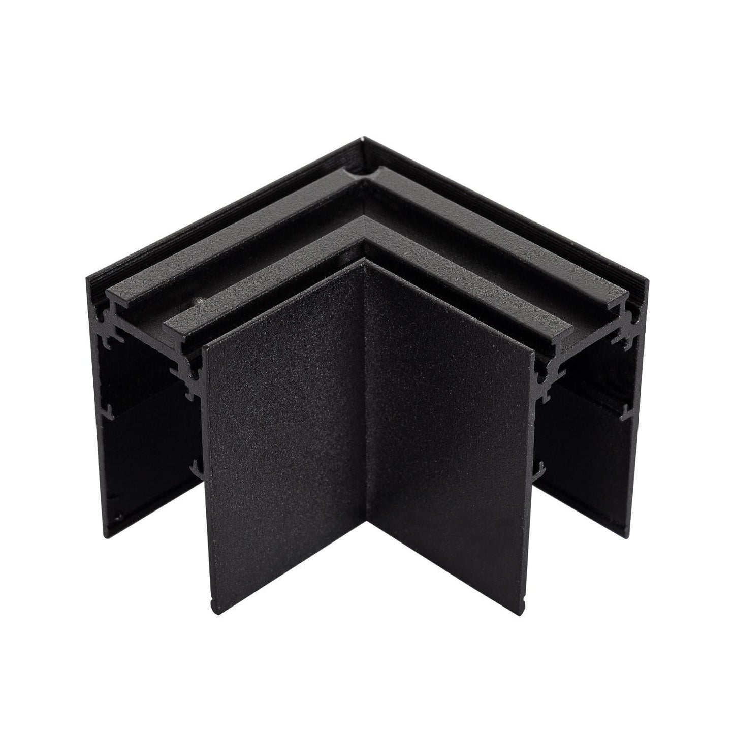 Raccord en T Horizontal pour Rail Magnétique 20mm, Aluminium Noir, Usage Intérieur