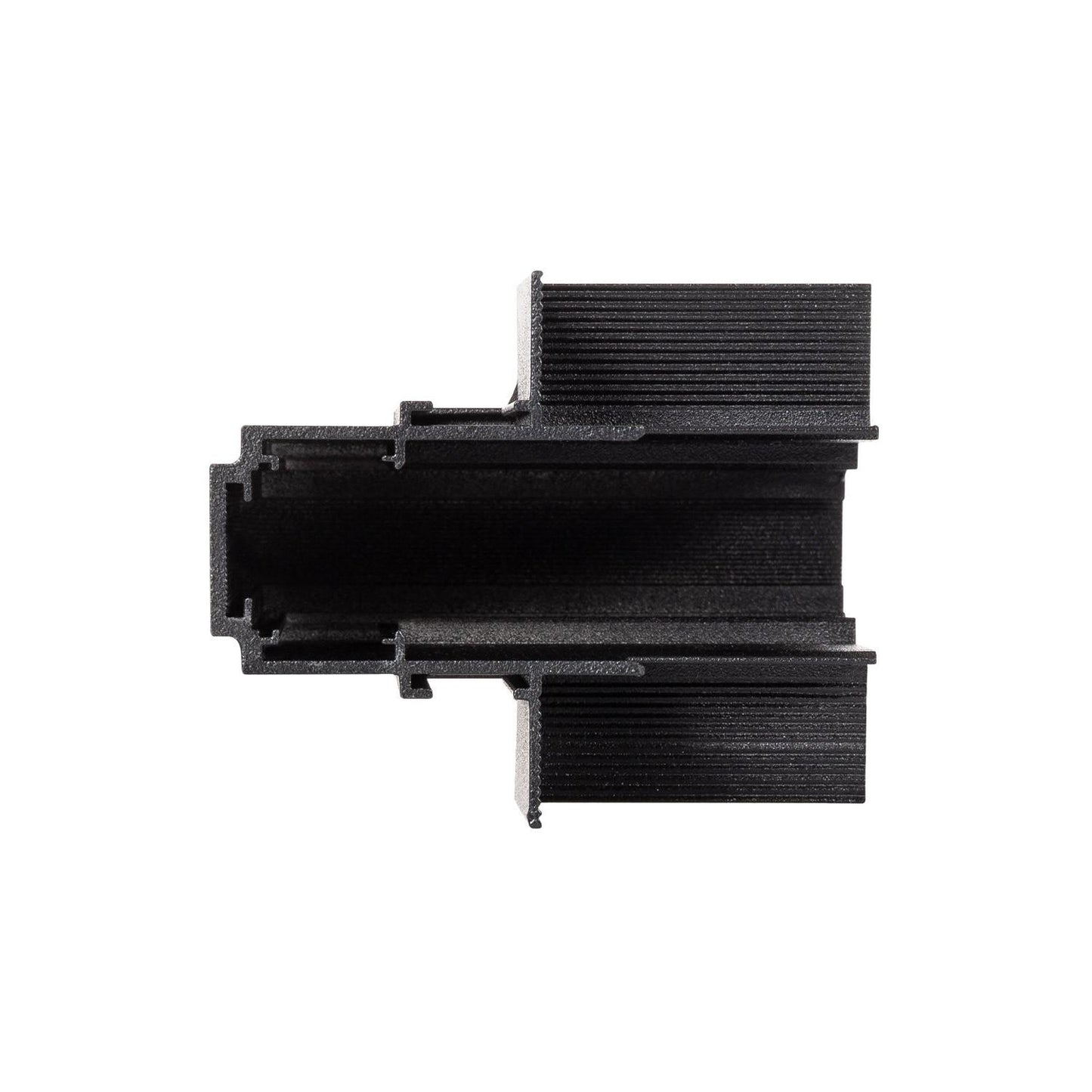 Raccord en X pour Rail Magnétique 20mm, Installation Encastrée, Aluminium Noir