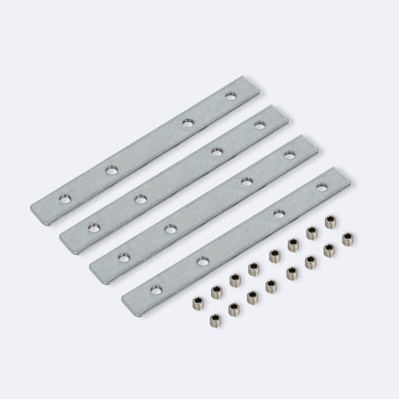 Union Droite pour Barre Linéaire, Aluminium, IP20, Intérieur