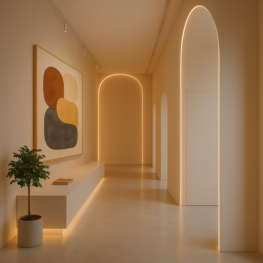 Tube Silicone LED Flex Encastré, Installation Facile, Usage Intérieur
