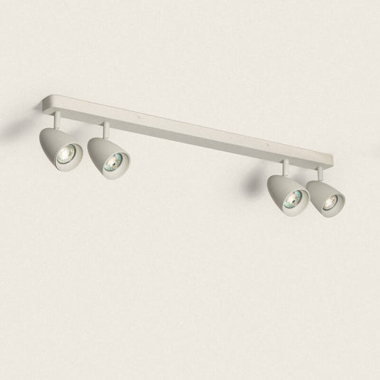 Applique LED Aluminium Rectangulaire 4 Spots 15W IP20