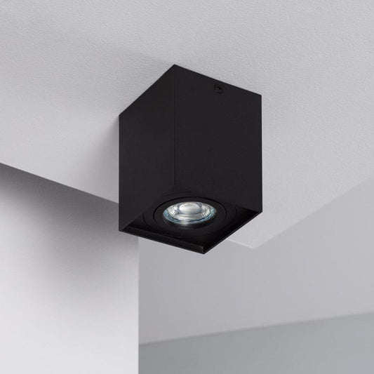 Plafonnier LED en Aluminium Noir 50W IP20